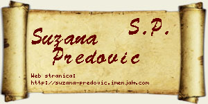 Suzana Predović vizit kartica